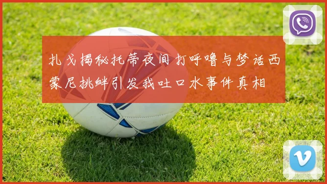 扎戈揭秘托蒂夜间打呼噜与梦话西蒙尼挑衅引发我吐口水事件真相